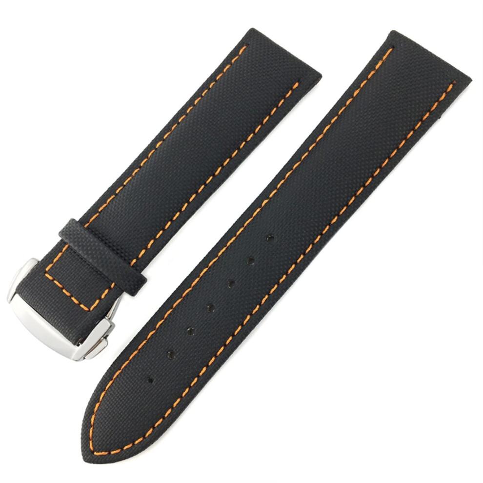 Nylon canvas watch strap for Omega Seamaster Diver 300, Rolex, Seiko, 1922mm Ref: 2424