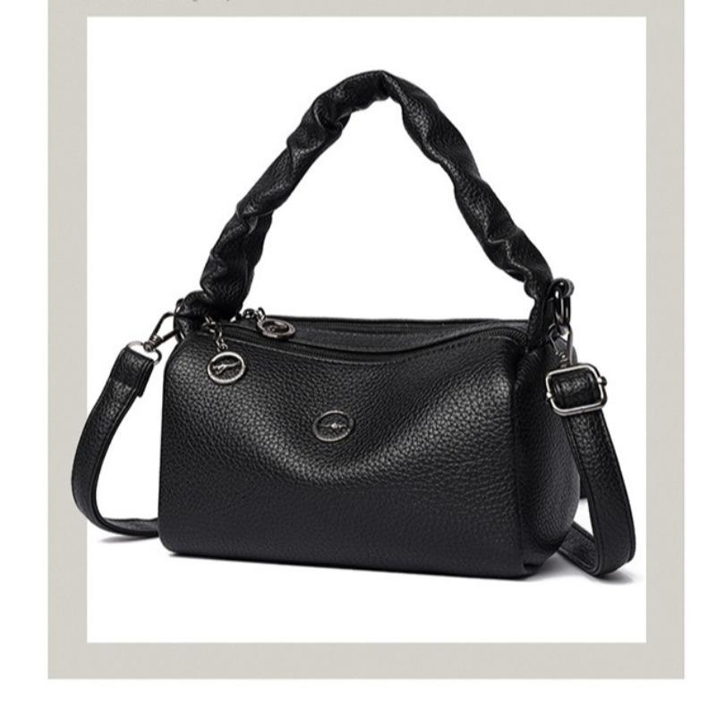 Middle-aged and Elderly Women's Fashionable and Versatile Single Shoulder Crossbody Bag, Retro-style Handbag