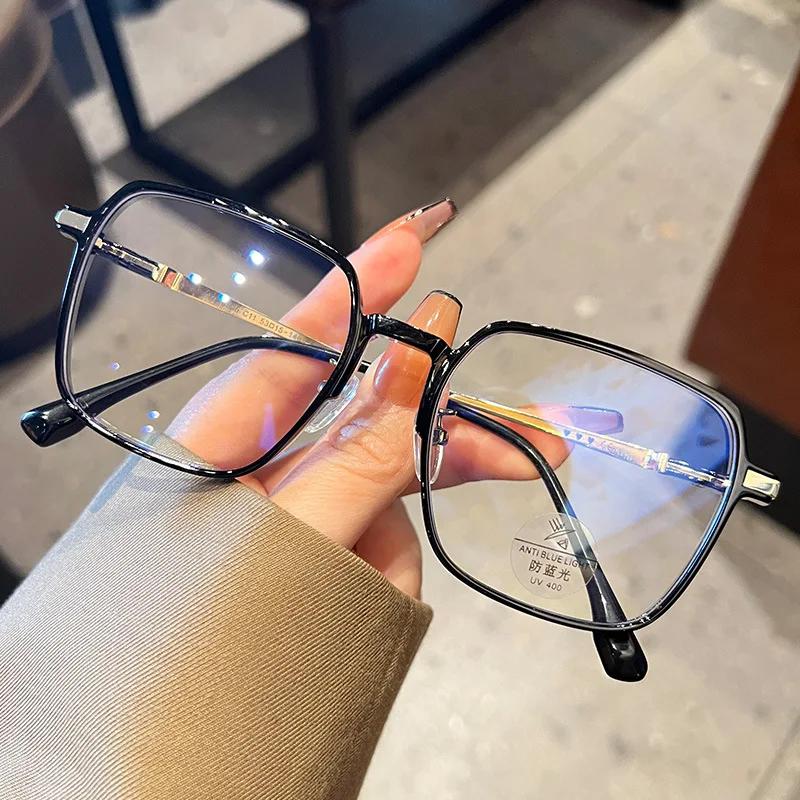 Nuovi occhiali da vista miopia alla moda per donne e uomini, occhiali da vista quadrati trasparenti, occhiali da vista retrò con diottrie negative, prescrizione ottica