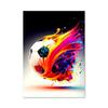 Abstrakte bunte Fußball-Flammen-Poster und Drucke auf Leinwand, Wandkunst, Bilder für Wohnzimmer, Heimdekoration, Geschenk