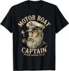 Motor Boat Captain Funny Pontoon Boating Motor Boatin Lake  S-5XL Unisex T-Shirt