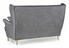 Ari Scandinavian Wing Sofa, Non-folding, Family Meble, Grey Velvet