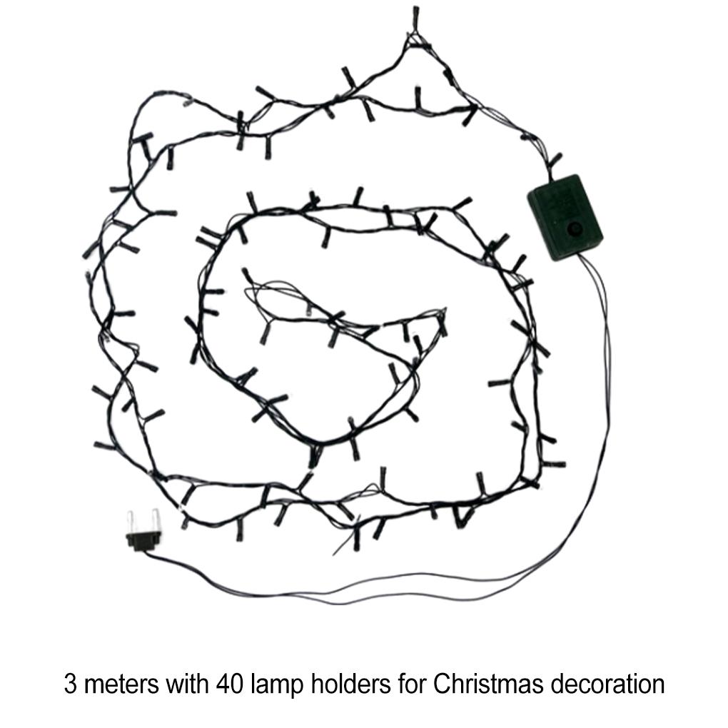 3M 40LED Lichterkette Wasserdicht LED Kupferdraht Lichterkette Weihnachtsbaumlichter für DIY Hochzeit Weihnachtsfeier Lichter