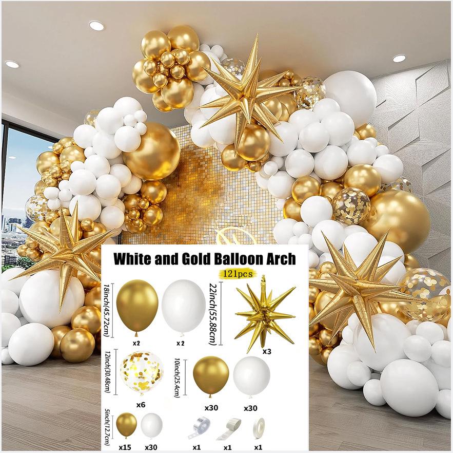 Exploding Star Balloon Chain Set for Parties and Events - Advanced Decorative Background