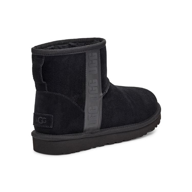 UGG Sheepskin Warm Non-Slip Short Snow Boots Fashionable Plush Women Boots Black 1122558-BLK