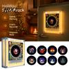 Vinyl Record Player Fridge Magnet Magnet with 9 Programmable Records 128MB Memory No Music Magnetic Refrigerator Music Box LED Night Light,