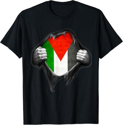Flaga Palestyny . Darmowa Palestyna Koszulka Unisex