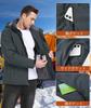 ANONIE Winter Mountain Hiking Outdoor Outerwear for and Detachable Dark Size 2XL Men's Parka, Windproof, Cold-Resistant, Fleece-Lined, Warm,