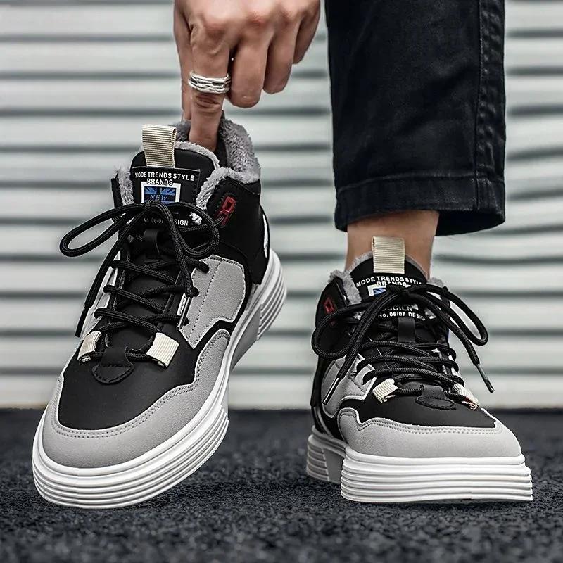 Fashion Male Shoes Hiking Men's Boots Trendy 2025 Lace Up Outdoor Fashion Size 44 45 Footwear Classic Low Price Offer In Promotion Sale
