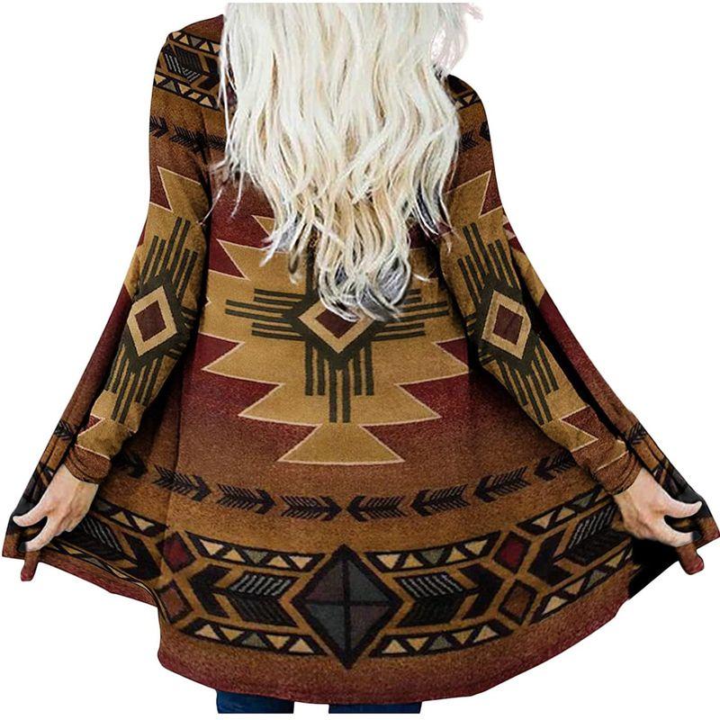 

Casual Print Medium-Long Cardigan Coat Casual Print Medium Length Cardigan Outwear 2 XL