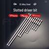 Japan S2 Steel Magnetic Slotted Flat Head Electric Screwdriver Bit