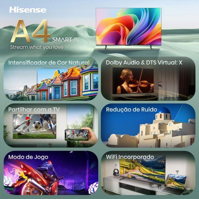 TV - HISENSE - 32A4S (2026) - 32" FHD - HDR10 - Smart TV