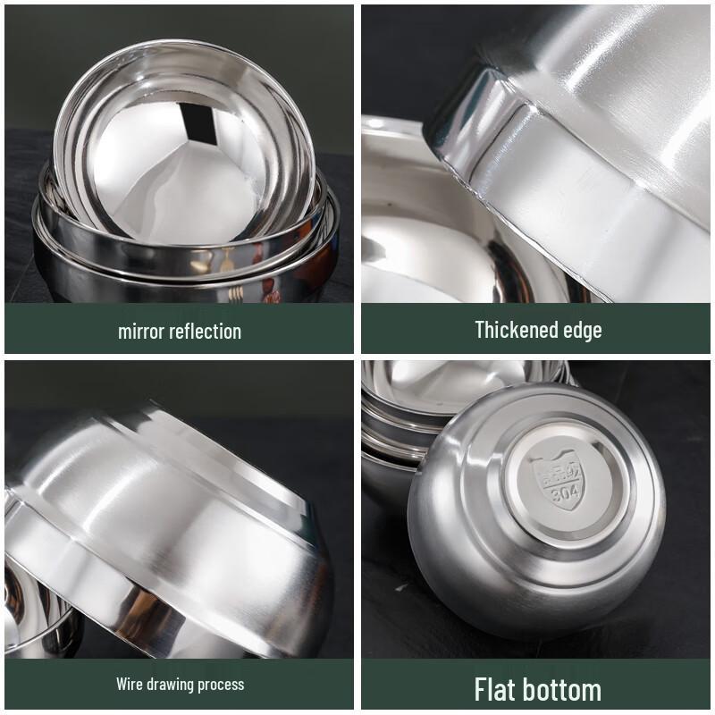 LianGang 304 Stainless Steel Double-Layer Insulated Bowl