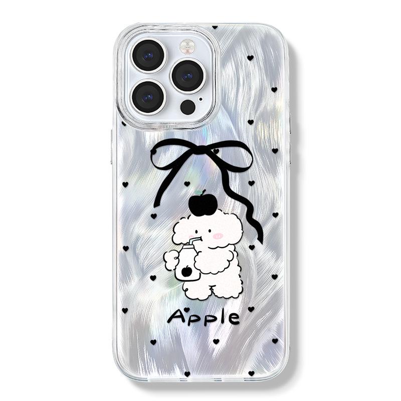 

Прозрачный чехол Zhitai для iPhone 12/13/14/15Pro/16, подходит для Apple 15Promax, дизайн из перьевой пряжи iPhone 17 Pro Max