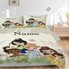 Custom Snow White Garden Bedding 3 Piece Set HD Print Duvet Cover Pillowcases for Teens Adult Bedroom Decoration