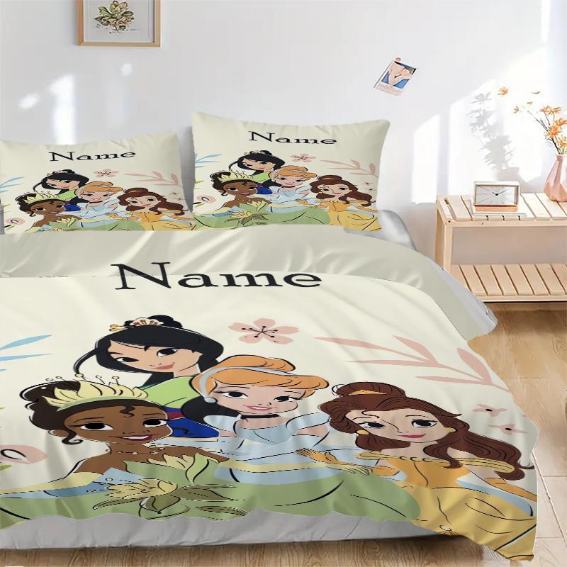Custom Snow White Garden Bedding 3 Piece Set HD Print Duvet Cover Pillowcases for Teens Adult Bedroom Decoration