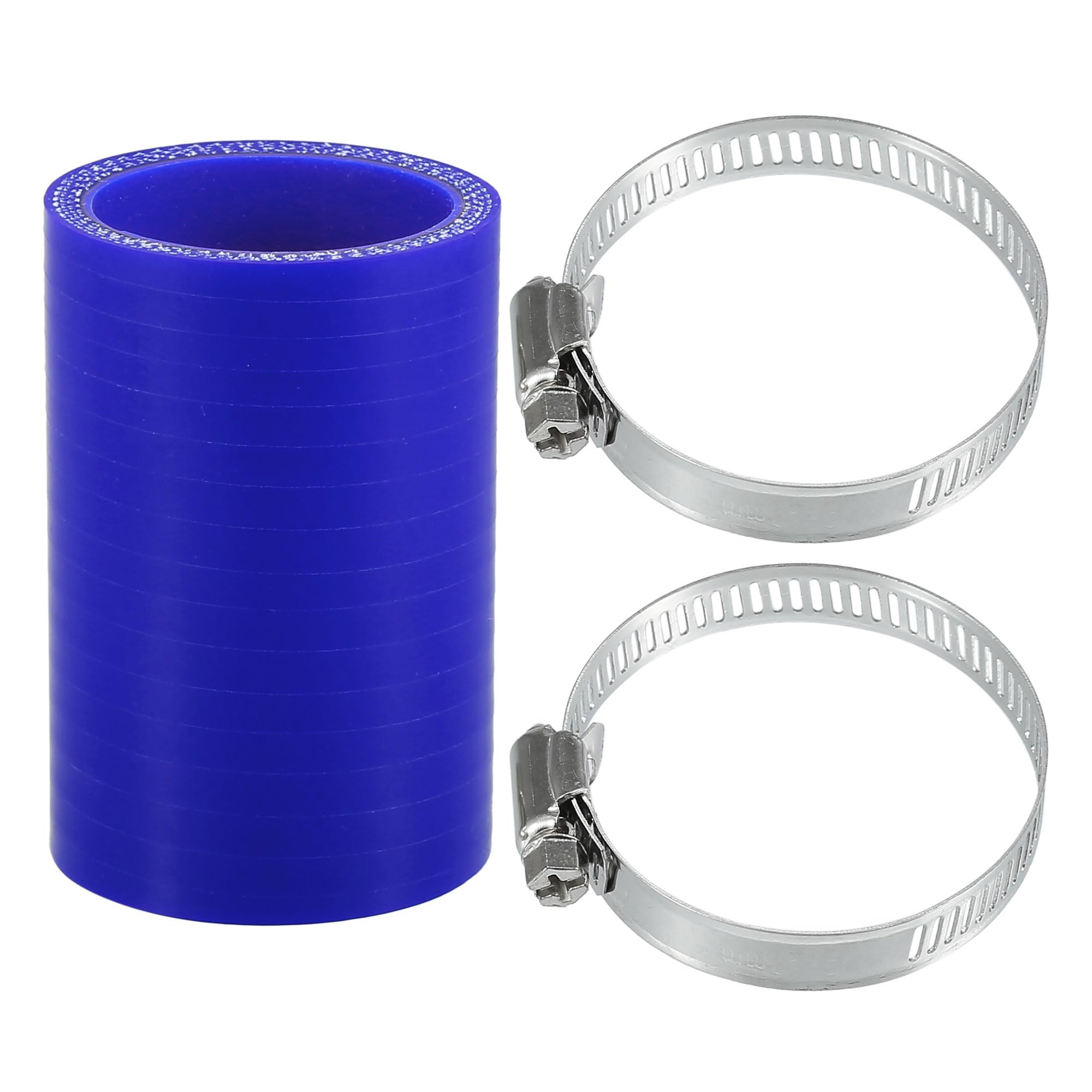 

X AUTOHAUX Силиконовый шланг Силиконовая трубка с хомутом Интеркулер Турбо Впуск Патрубок радиатора Inner diameter 42mm синий