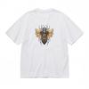 Women's Classic T-Shirt Mechanical Bug Artwork and Bronze Accent Details Tee