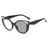 Luxury Designer Triangle Cat Eye Photochromic Myopia Glasses Male and Female Anti Blue Light Minus Sight Glasses Diopter To-4.0