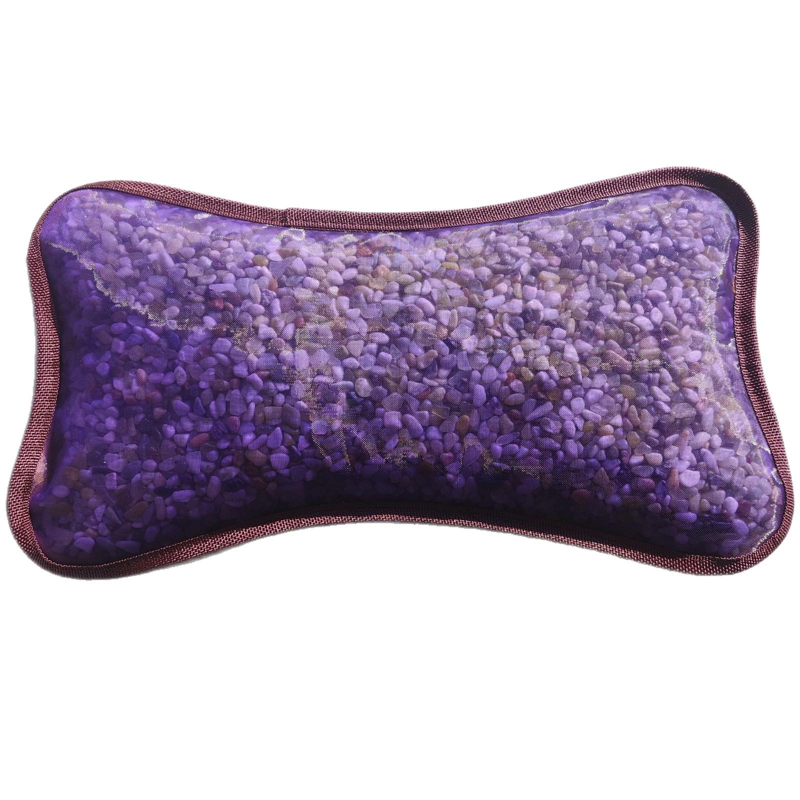 Xiuyan Jade Pillow with Crushed Stone Particles - Natural Jade Cooling Pillow for Summer 5 jin Large Particle Xiuyan Jade Pillow 37x20cm