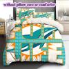 Miami Dolphins Pattern Bedding Quilt Set Quilt Cover Pillowcase Home Decoration Birthday Gift (1 * duvet cover + 2 * pillowcase, without core)