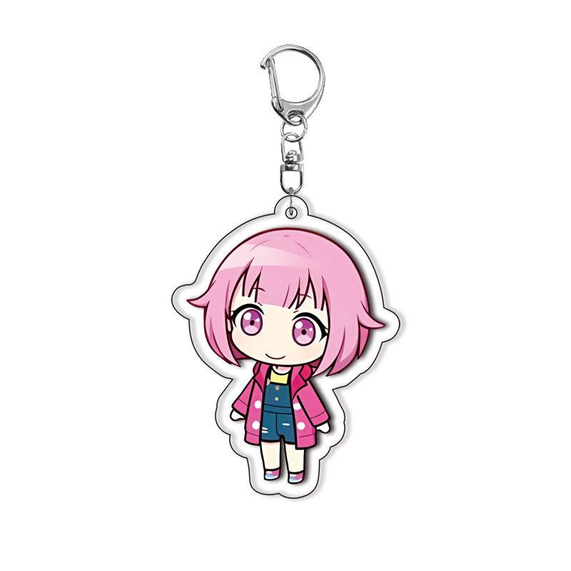 PJSK Kawaii Cute Anime Characters Acrylic Keychain Ornaments Girls Cartoon Backpack Charm Keyring Jewelry Accessories Gifts Toys