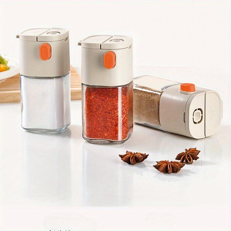 Glass Salt Dispenser: Salt Storage Unit,Kitchen Spice Distributor,Evenly Sprinkles Salt And Pepper,Waterproof And Durable,Perfect for Home Kitchen Use