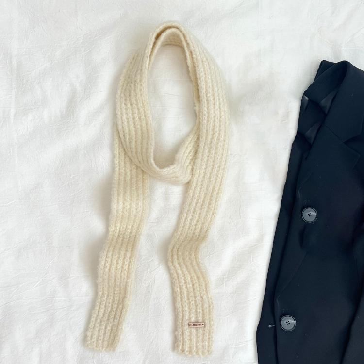 Women Y2k Girls Narrow Type Scarf Winter Scarf Lady Shopping Taking Photo Scarf