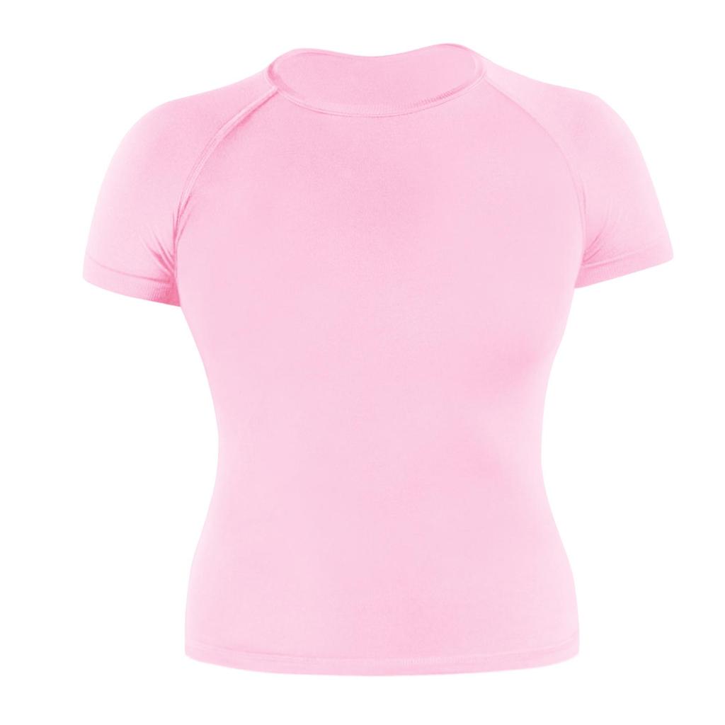DFYNE Full Matte Nylon Seamless Moisture-Wicking Fitness T-Shirt