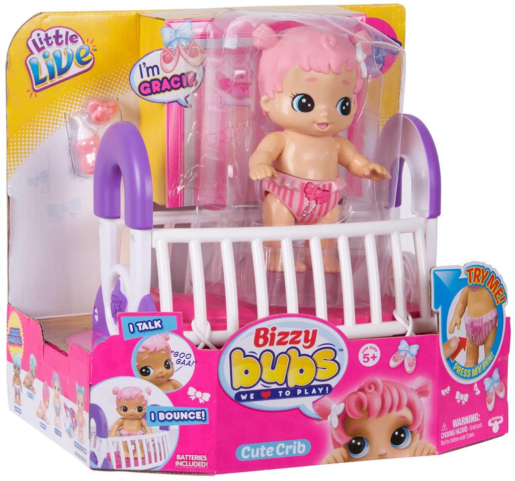 RANGS Japan Niedliches Baby mit Bett für Hüpfendes Sprechendes Baby