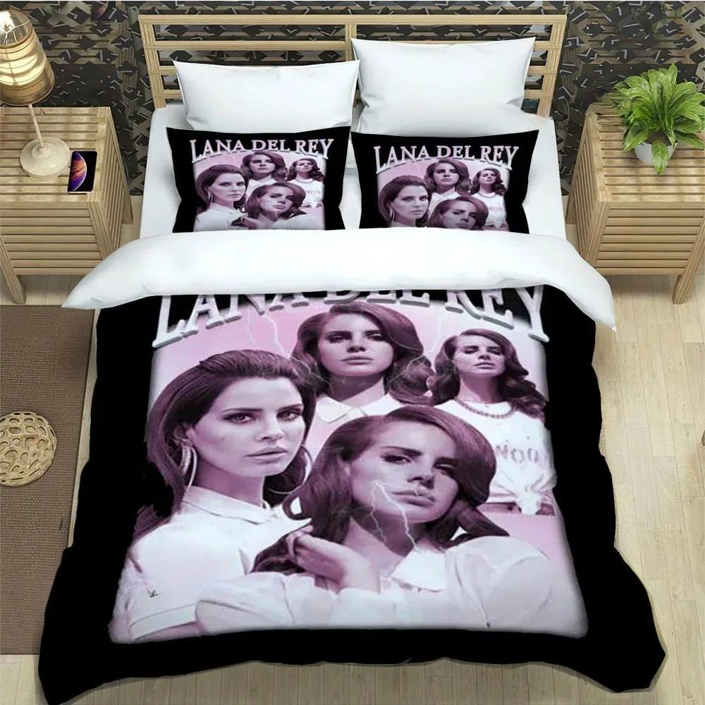 

Односпальный комплект постельного белья Lana Del Rey May Jailer Спальня Мягкие Современные Покрывала Удобное Пододеяльник Чехол для Одеяла Наволочка 70x133cm 3pcs