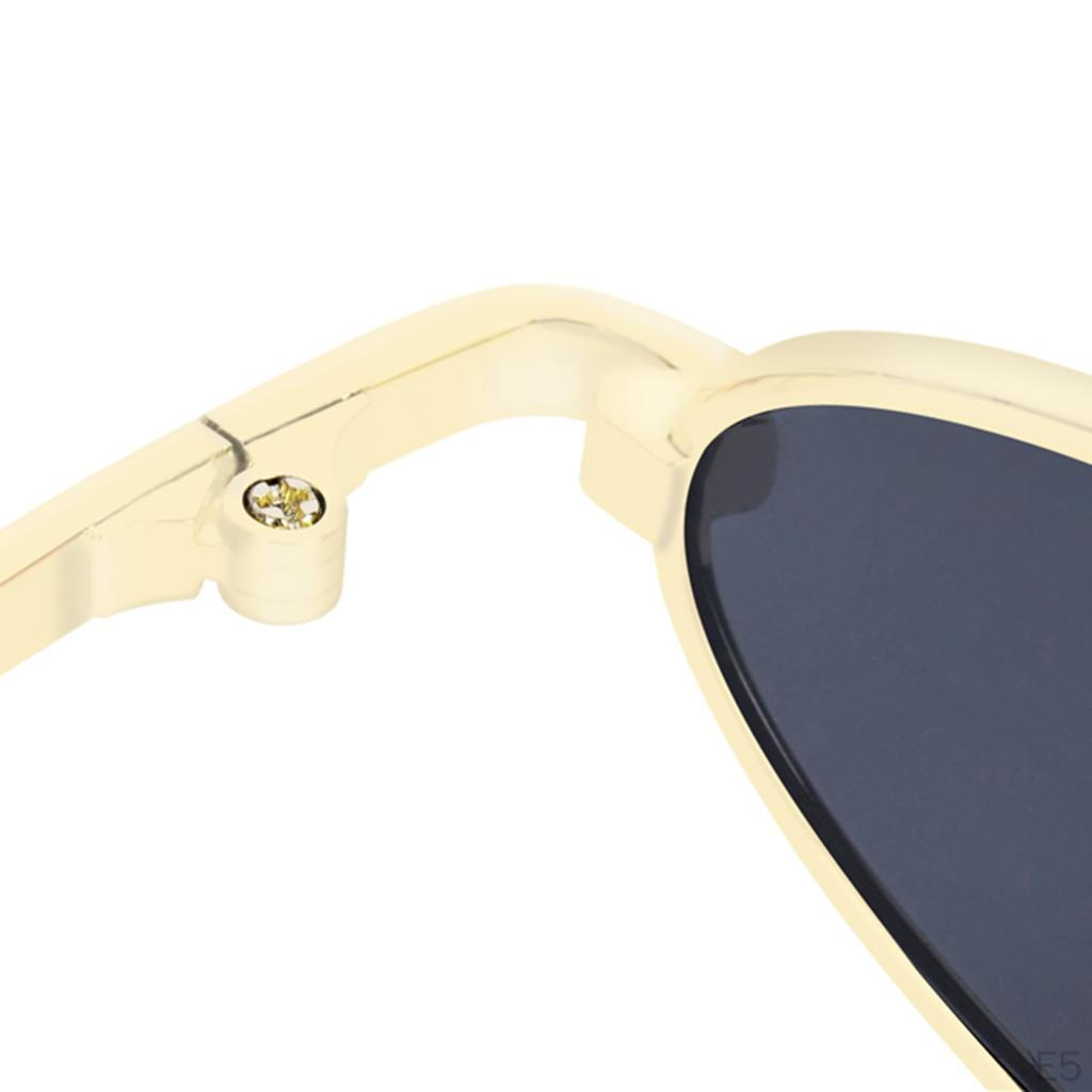 Chic Small Oval Sunglasses For Women Men Hippie Cool Metal Sun Glasses