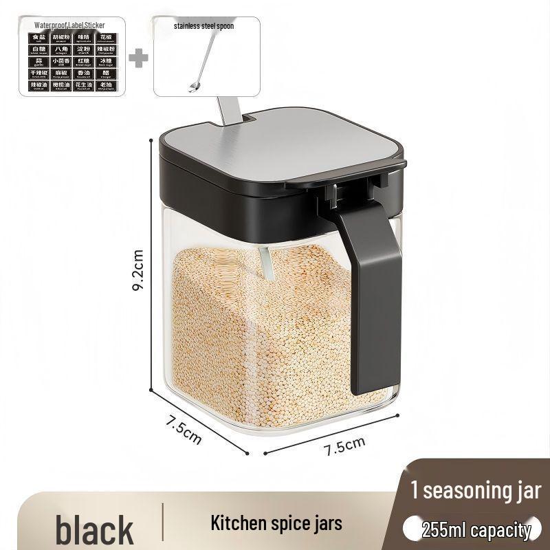 No-Drill Wall-Mounted Spice Rack & Seasoning Organizer