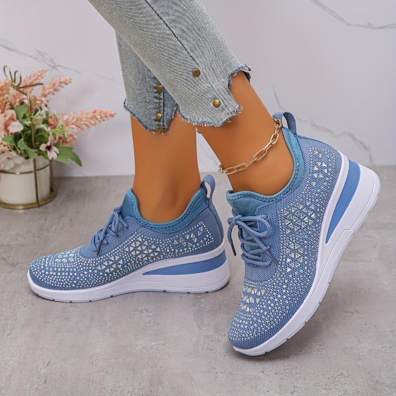 Women'S Sneakers - Low-Top Lace-Up Shoes with Cushioned PVC Sole, All-Season Everyday & Formal Shoes for Gym, Office, Parties - Black Sneakers