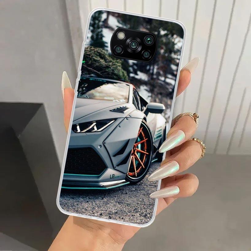 Sports Cars Male Men Phone Case for Xiaomi Poco X5 X6 X7 Pro F7 Ultra M7 Redmi 15 15C 13 13C 12 12C 10 10A 10C 9 9A 9C 9T Shell