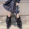 Autumn and Winter Warm Socks Faux Fur Leg Warmers Boot Covers For Women Girls Fashion Thermal Socks Cold Weather Accessories