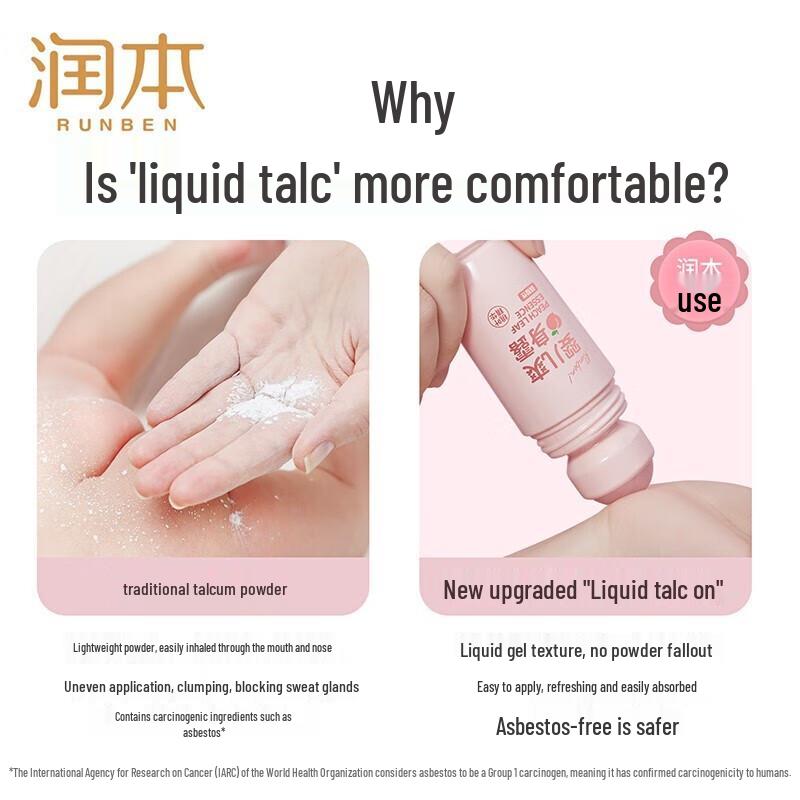 RUNBEN Baby Peach Leaf Soothing Roll-on Lotion