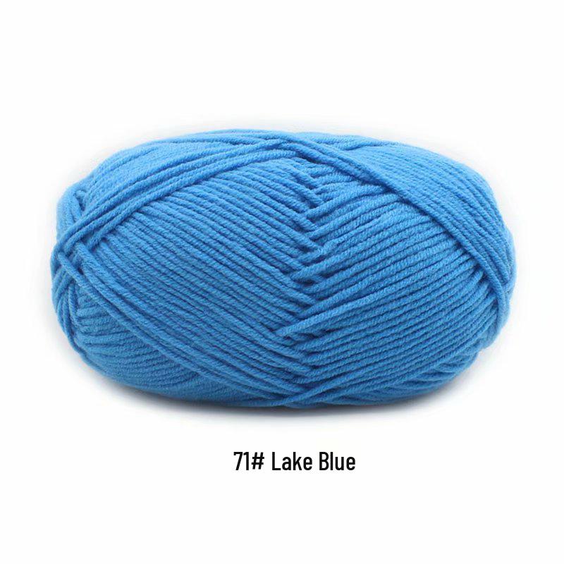 4-Ply Milk Cotton Yarn for DIY Baby Scarf & Blanket Knitting