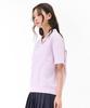 CHASECULT Women'S Open Collar Short Sleeve T-Shirt - Purple