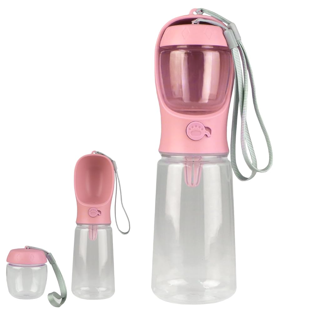 

by a professional Pet water dog walking water snack drinking water [Supervised breeder] bottle, container, container, (pink, 550ml) рожевий