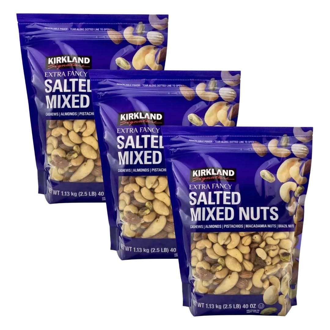 

KIRKLAND Signature Mixed Nuts Bag Type x Set of 3 Costco Большая емкость 1,13 кг