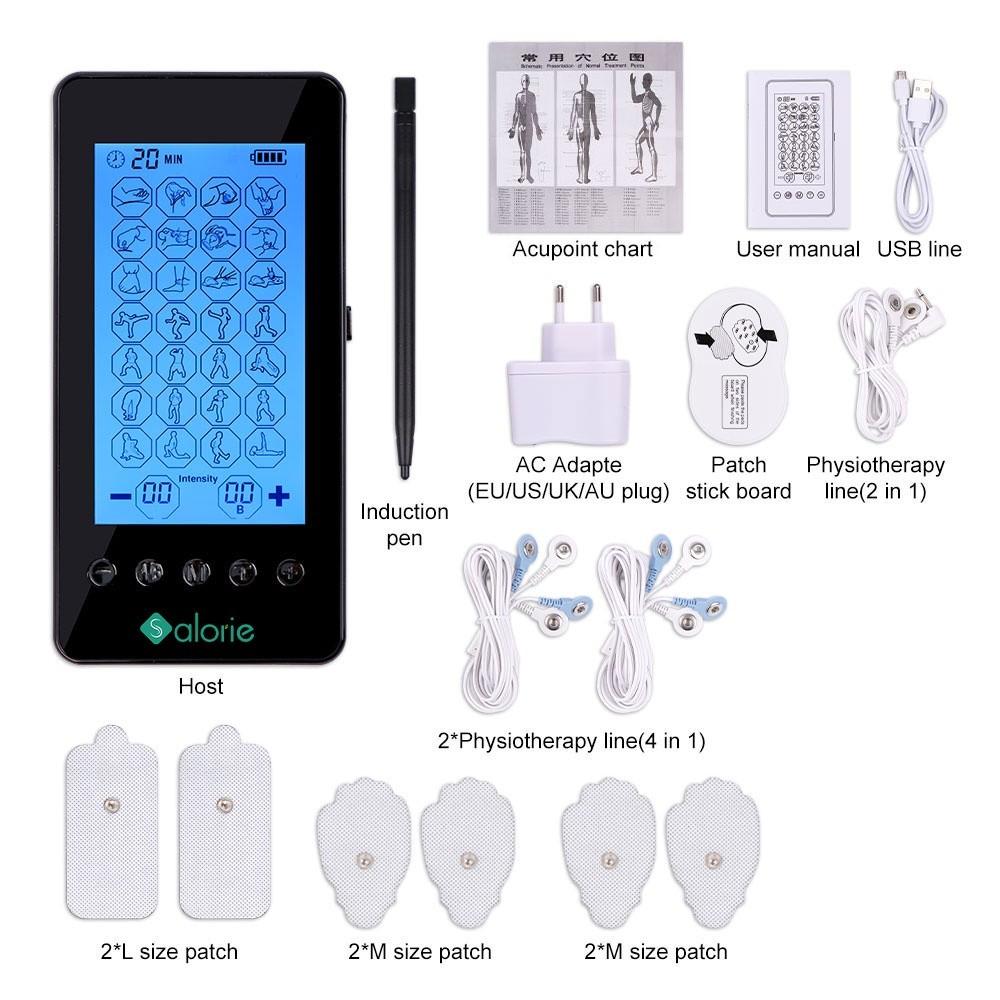 24 Modes Tens Machine EMS Electronic Pulse Body Massager Muscle Stimulator Acupuncture Physiotherapy Health Care Tools