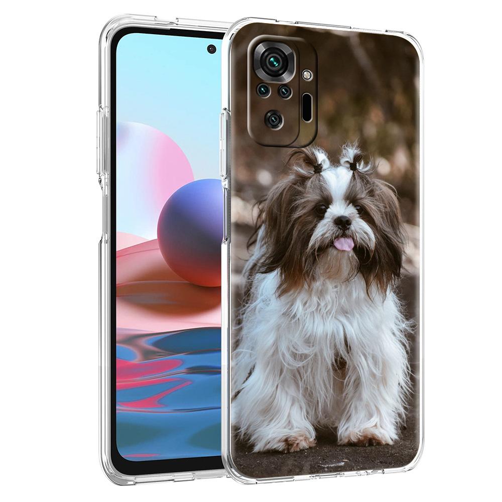 Phone Case For Xiaomi Redmi Note 15 14 5G 13 12 10 11 Pro Plus 4G 14C 13C 12C Soft TPU Cover Shih Tzu Painting Cute Animal