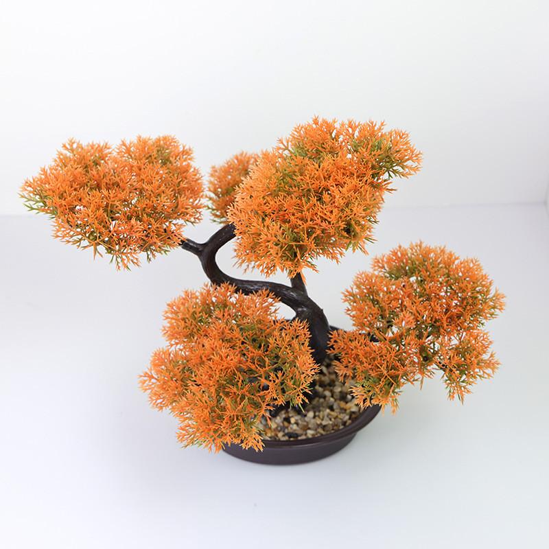 Home Decor Artificial Pine Tree With Plastic Material For Living Room And Office Display
