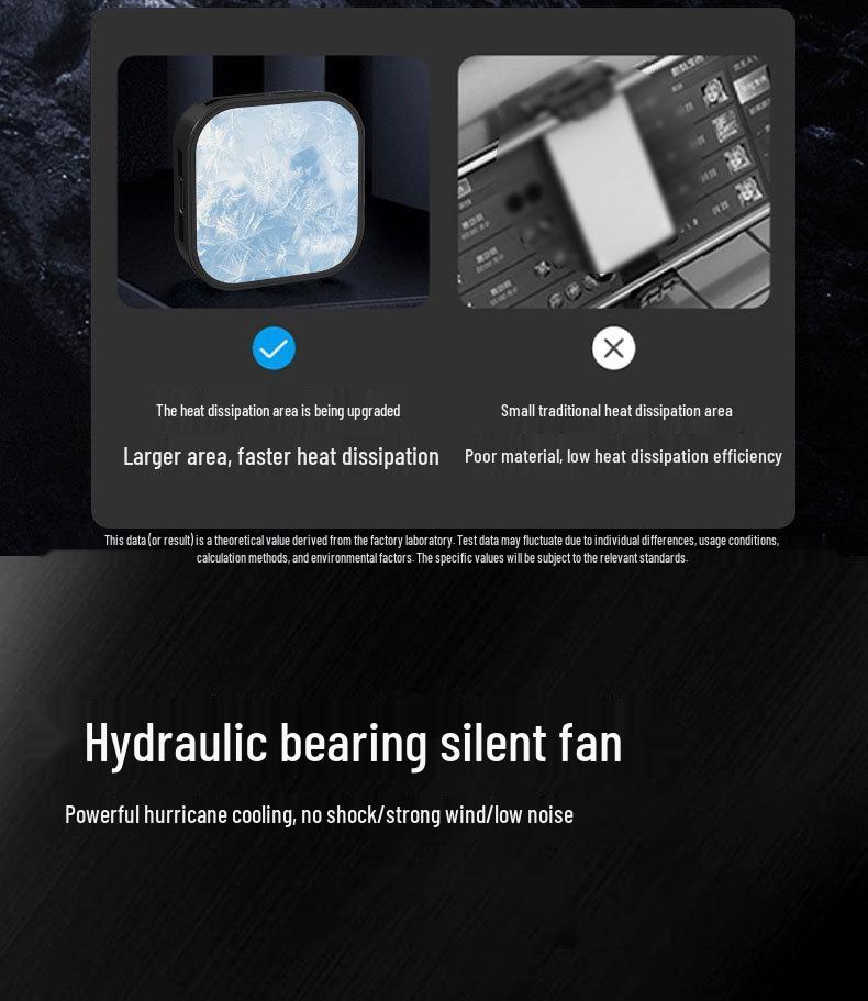 X79 Phone Cooler: Advanced Temperature Control Magnetic Cooling for Live Streaming and Gaming.