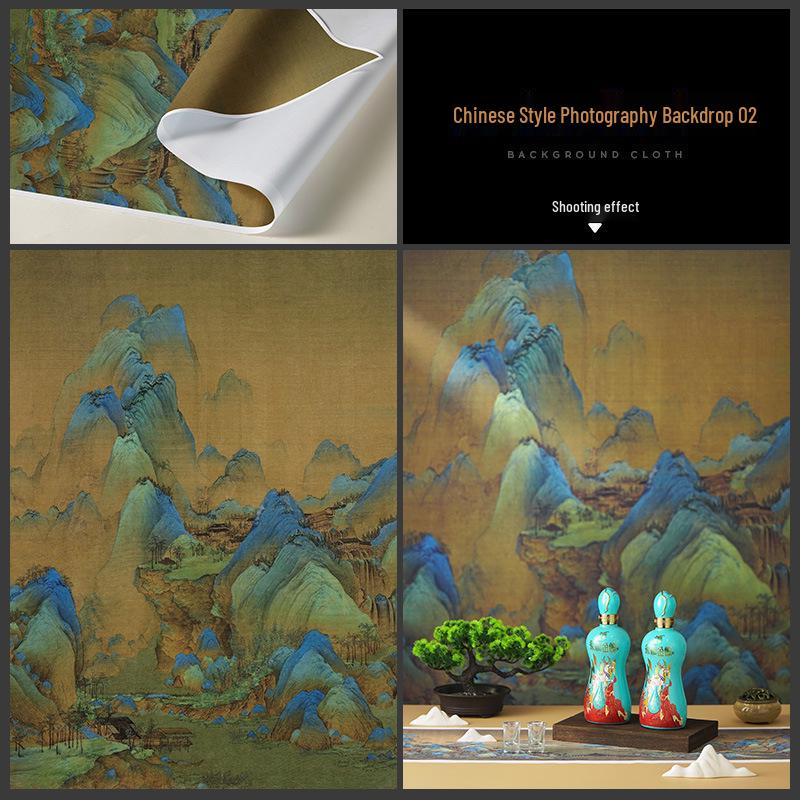Large Chinese Retro Still Life Background Cloth for Photography