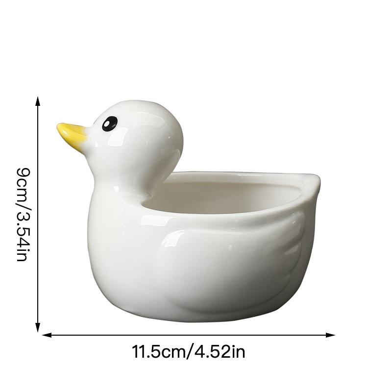Cute Duck Flower Pot Succulent Pot Ceramics Planter Home Decor Desktop Ornaments Bonsai Plant Pot Garden Decoration