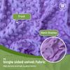 Minky Dot Fabric For Baby Comfort Blankets 1mm Pile Length Polyester Single Sided Swaddle Baby Crying Comfort Plush Fabric