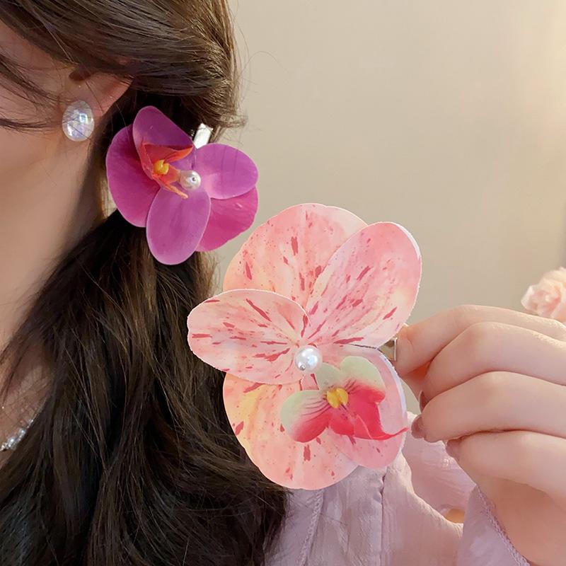 Colorful Butterfly Flower Hair Clip: Stylish Fairy Duckbill Accessory