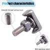 OEM Battery Terminal Bolts Kit - T-Shaped Battery Bolts with Cable Extender (4PCS)